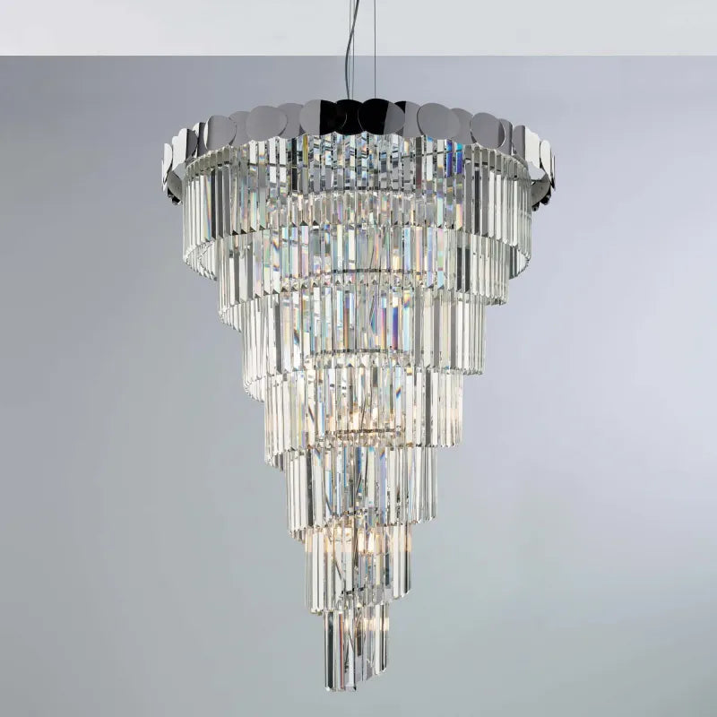 Lampadario contemporaneo lusso in cristallo 12 luci luxury design swarovsky lgt 214