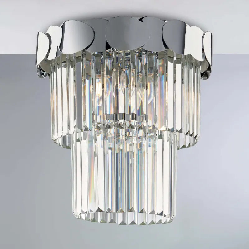 Plafoniera contemporanea lusso in cristallo 8 luci luxury design swarovsky lgt 213